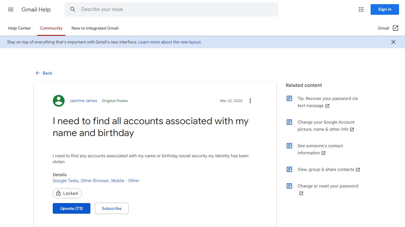 I need to find all accounts associated with my name and ... - Google