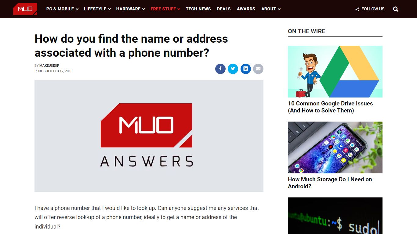 How do you find the name or address associated with a phone number? - MUO